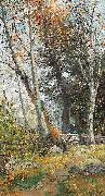 Olof Hermelin kvinna vid gardesgard oil painting artist